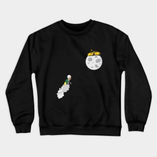 Lambo on moon - Ethereum Crewneck Sweatshirt